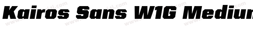 Kairos Sans W1G Medium字体转换